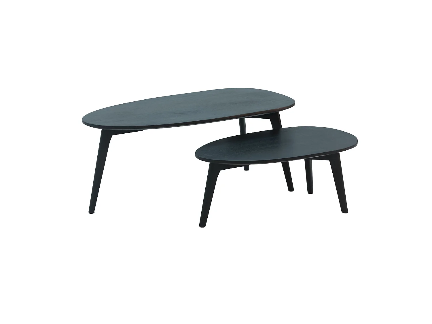 Tables Gigognes Bois Massif Table d'appoint Basse Moderne Lot de 2