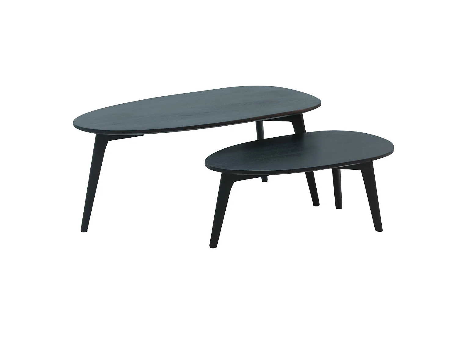 Tables Gigognes Bois Massif Table d'appoint Basse Moderne Lot de 2