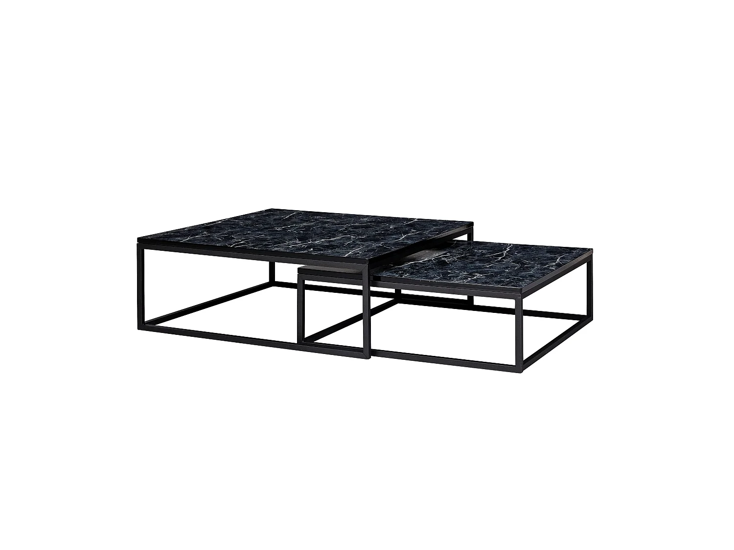 Table Basse Moderne à Cadre en Métal
