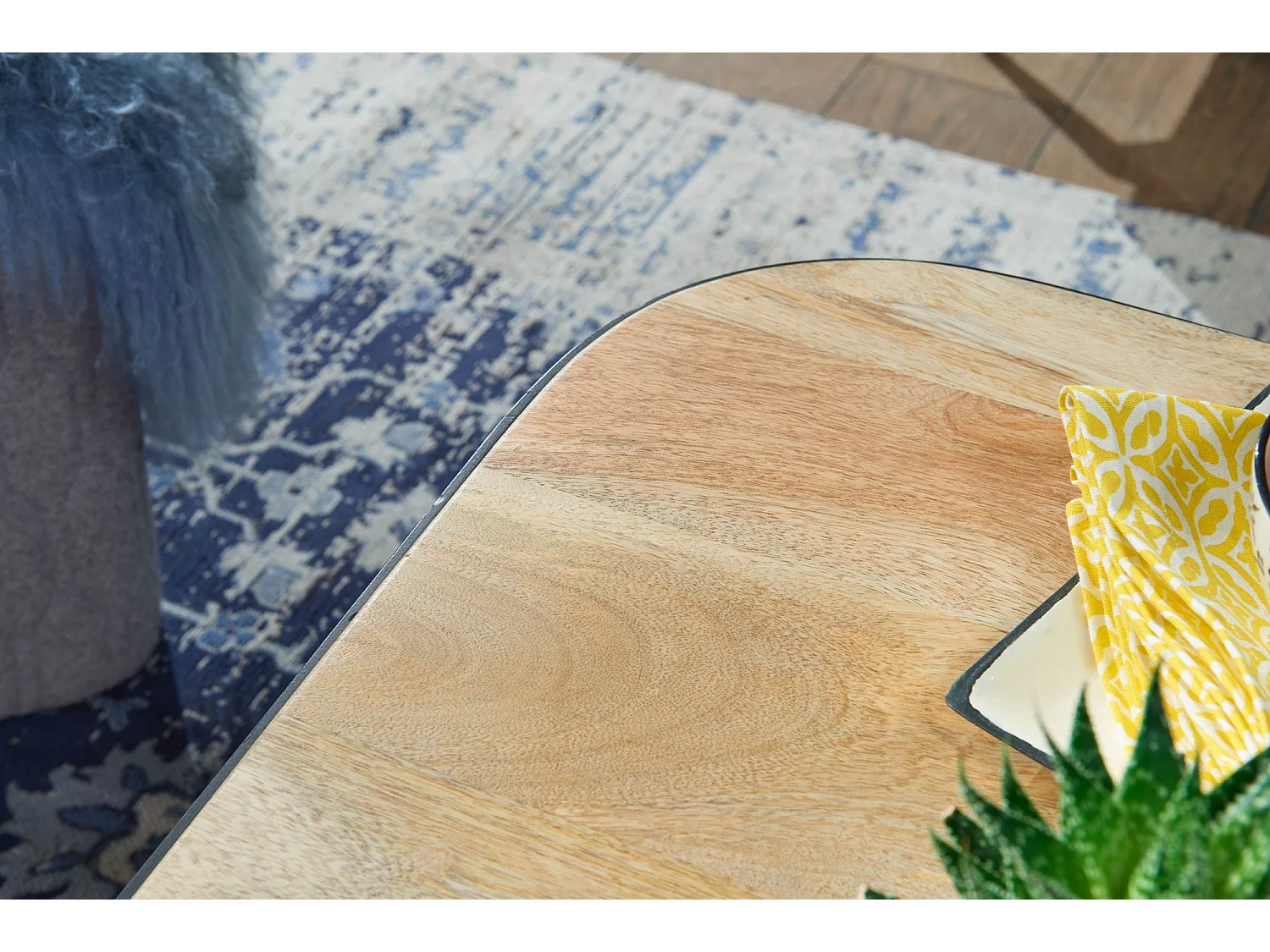 Couchtisch Massivholz Wohnzimmertisch 2er Set Beistelltisch Satztisch