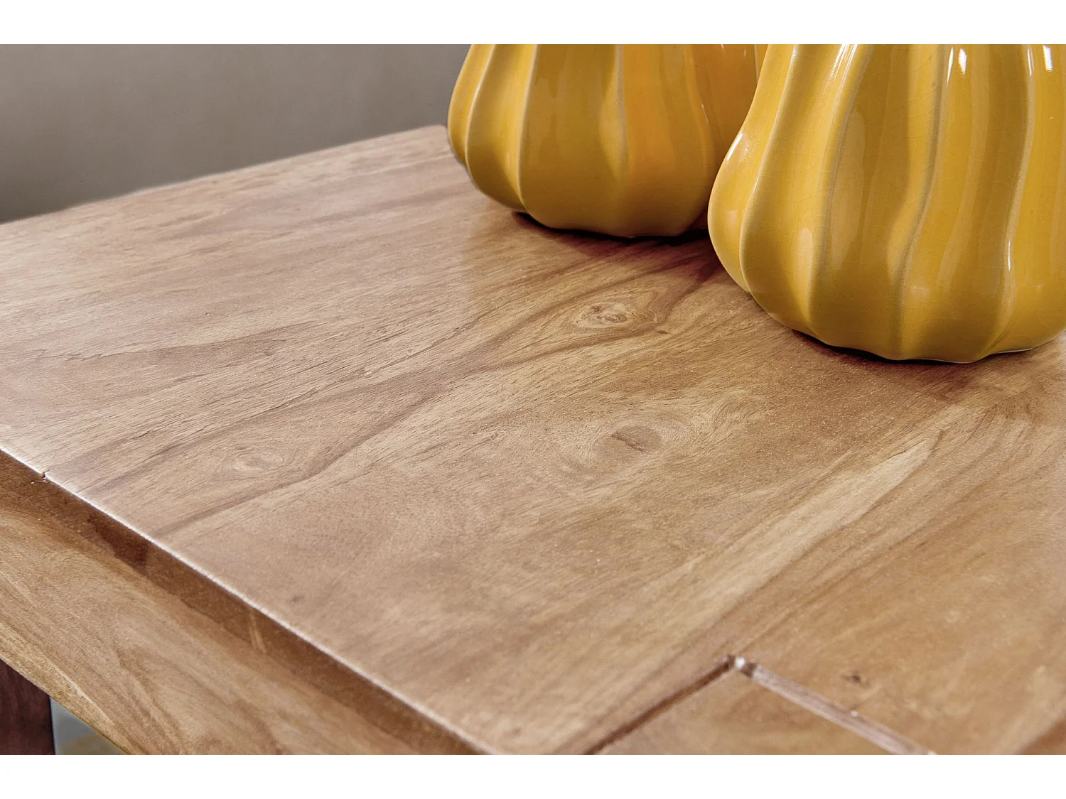 Set Di Tre Pezzi Tavolini Impilabili Legno Massello Country Rustico