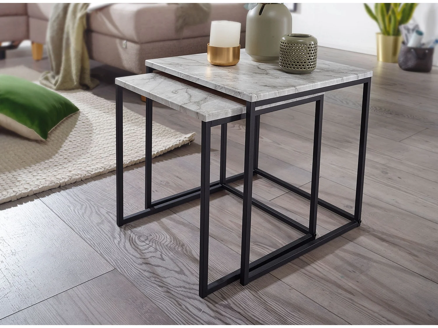 tavolino da salotto 2 posti set tavolino da salotto effetto marmo bianco
