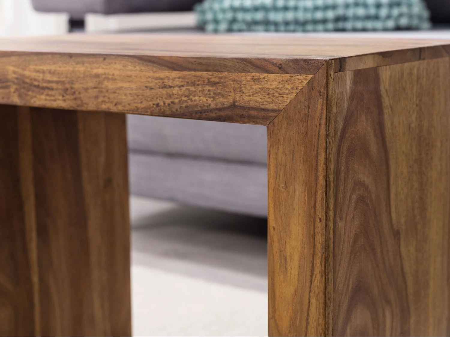 Set di 3 tavolini massiccio Tavoli da salotto Stile casa di campagna