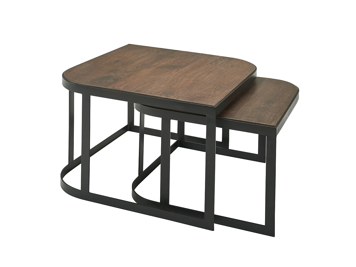 Tavolini Salotto Moderni Tavoli Soggiorno Legno Massello Set di Tavolino