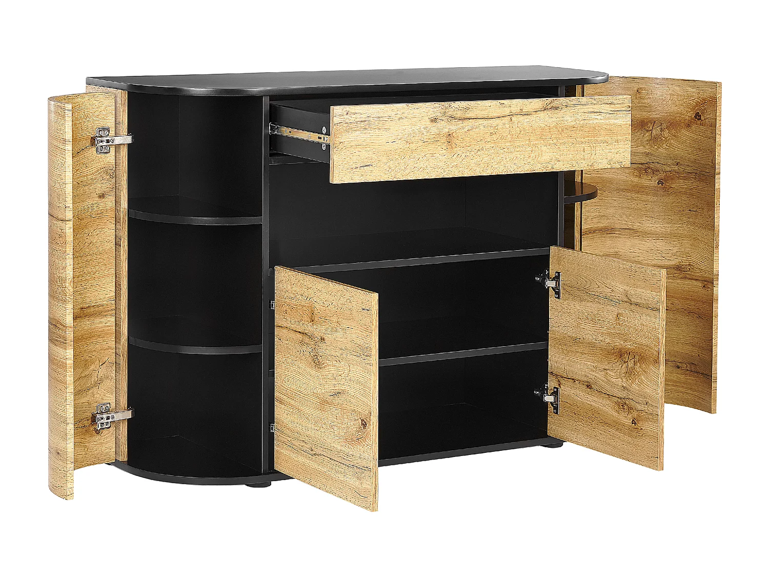 Kast JEROME Bruin/zwart