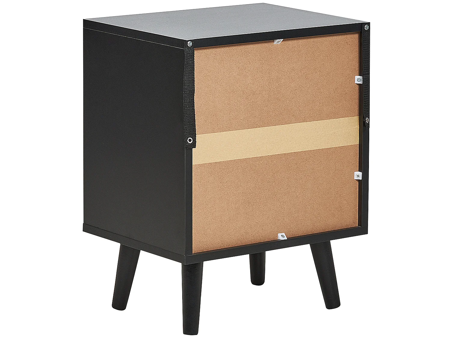 Table de nuit à 2 tiroirs OPOCO Noir