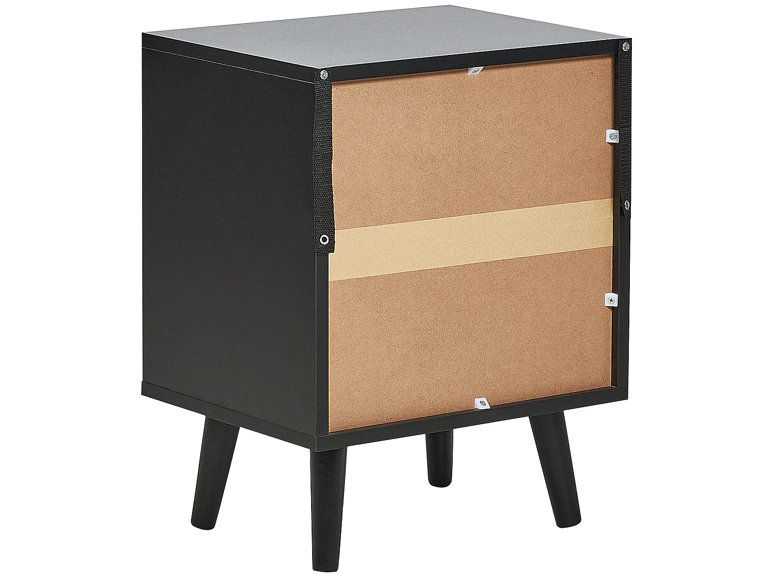 Table de nuit à 2 tiroirs OPOCO Noir