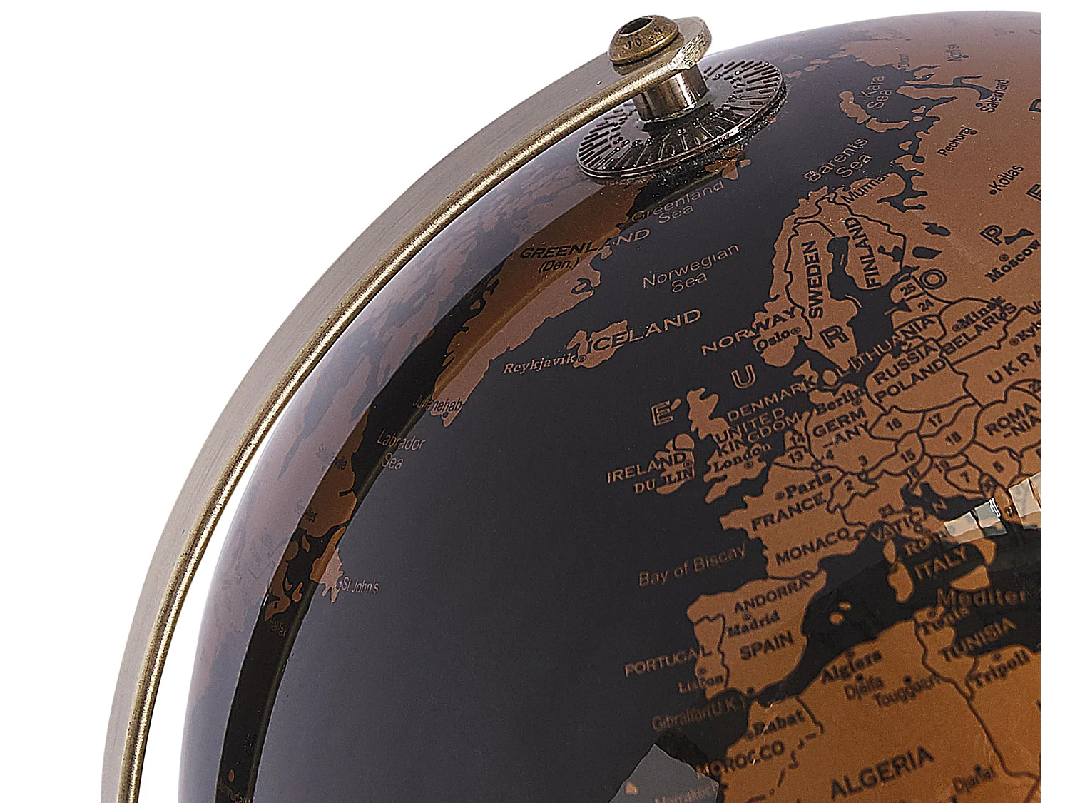 Wereldbol LED MAGELLAN Zwart 32 cm