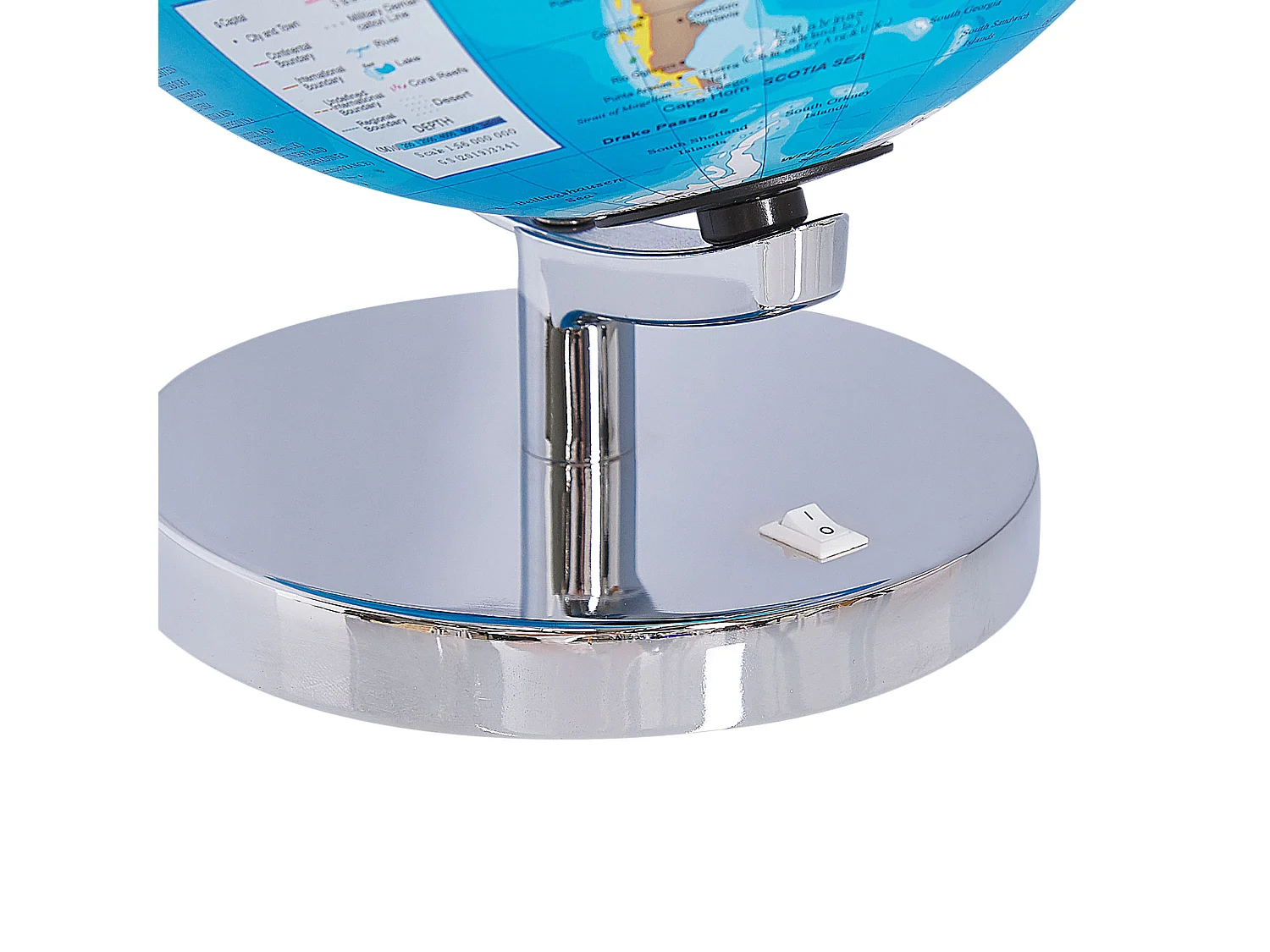 Wereldbol LED STANLEY Blauw 30 cm