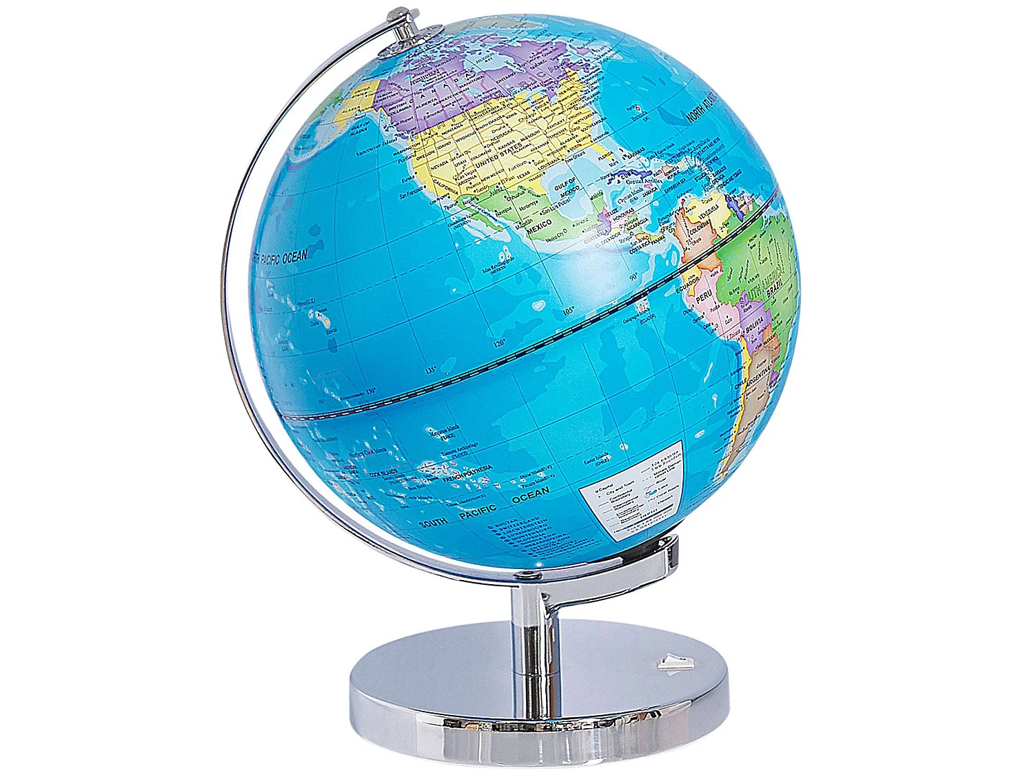 Wereldbol LED STANLEY Blauw 30 cm