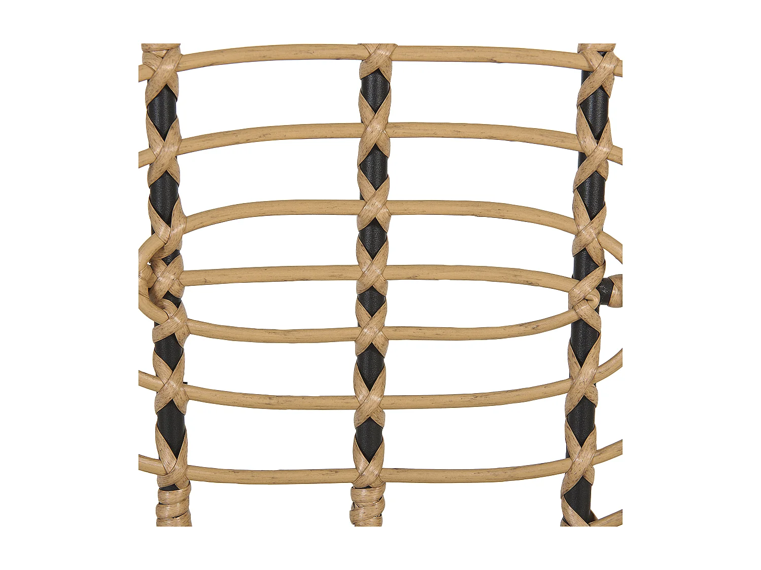 Lot de 2 chaises de jardin avec coussins PRATELLO Naturel