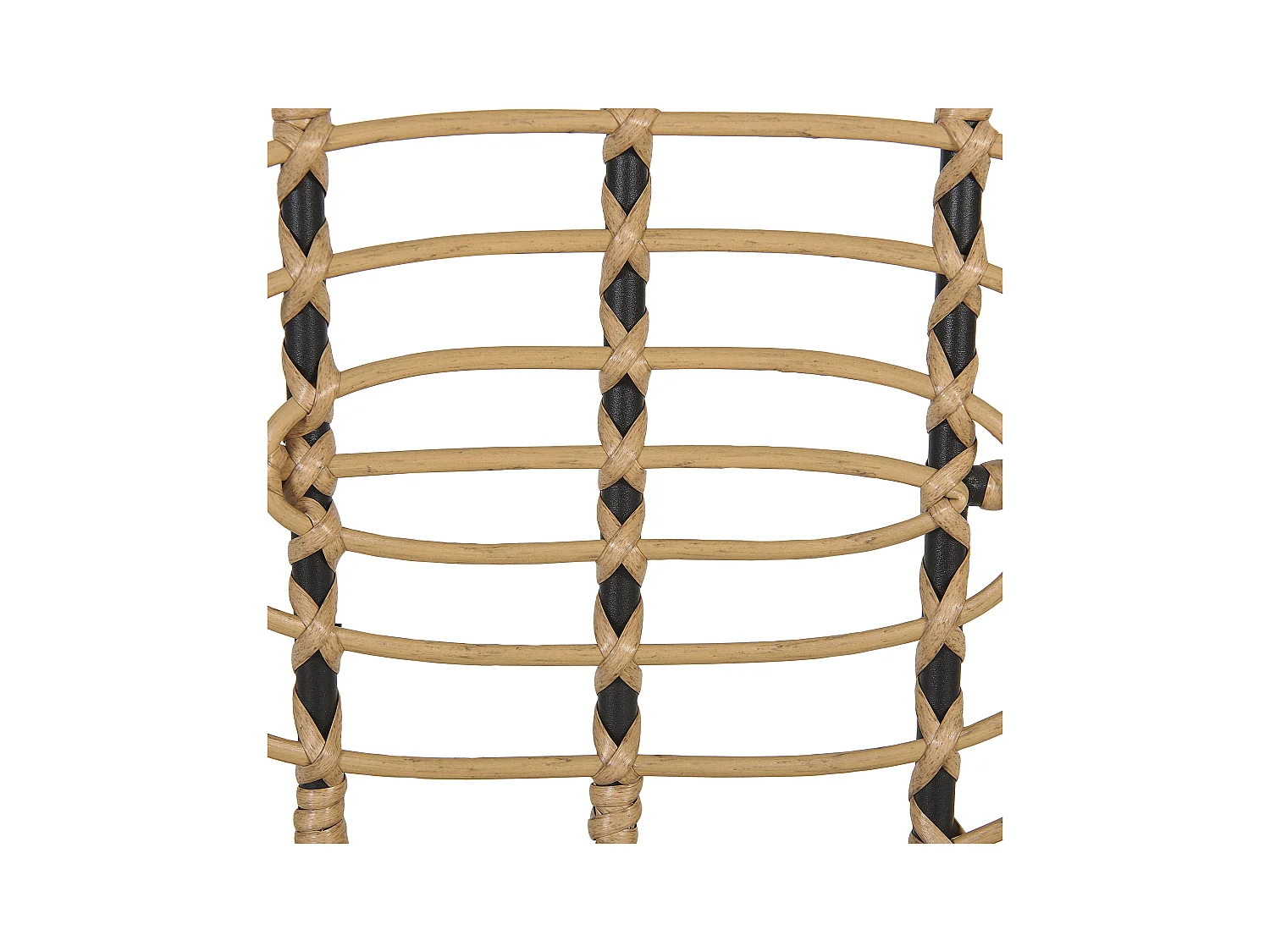 Lot de 2 chaises de jardin avec coussins PRATELLO Naturel