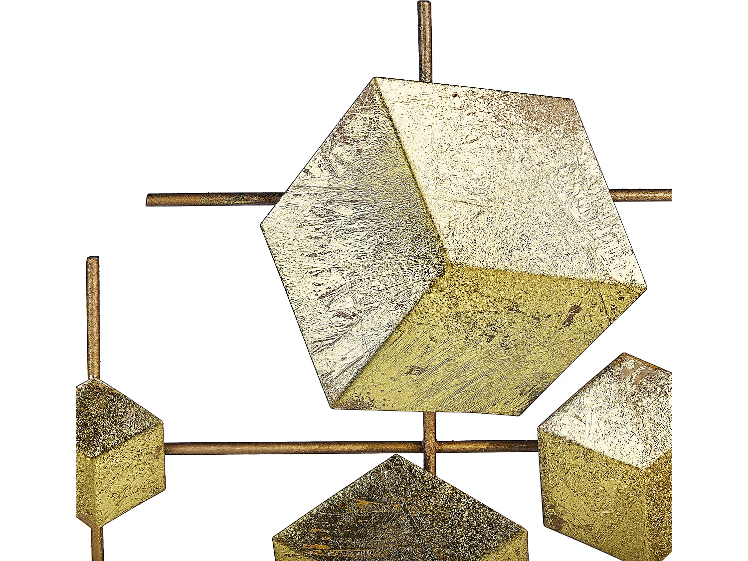 Decorazione da parete FLEROVIUM Metallo 45 cm Oro