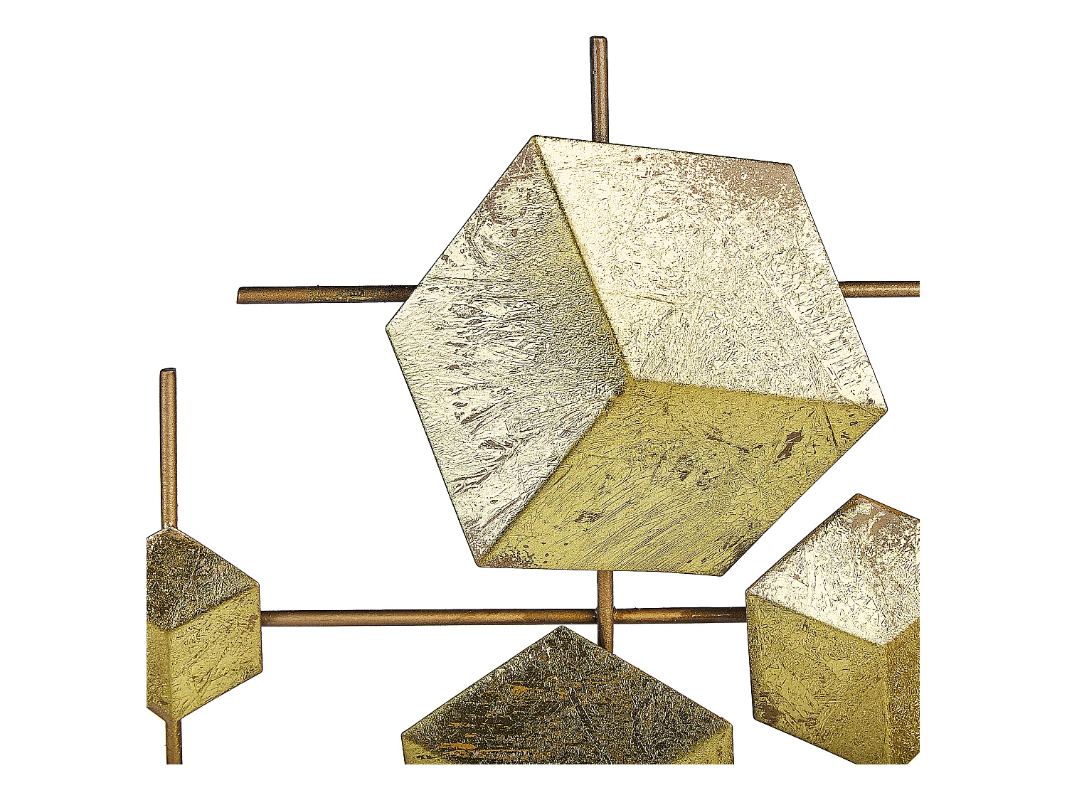 Décoration murale FLEROVIUM Métal 45 cm Doré