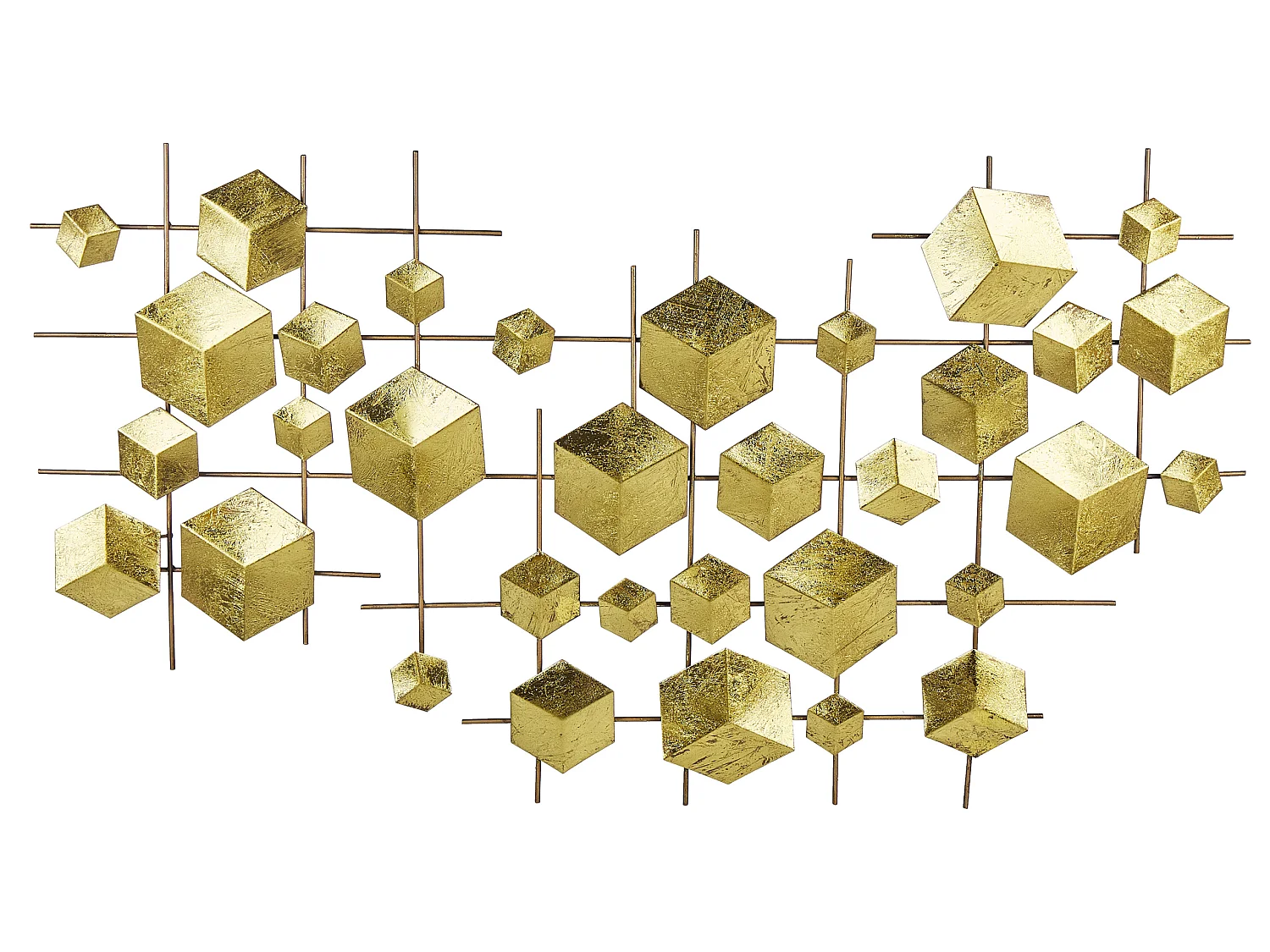 Decorazione da parete FLEROVIUM Metallo 45 cm Oro