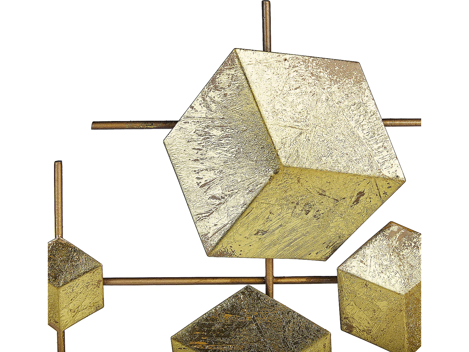 Decorazione da parete FLEROVIUM Metallo 45 cm Oro