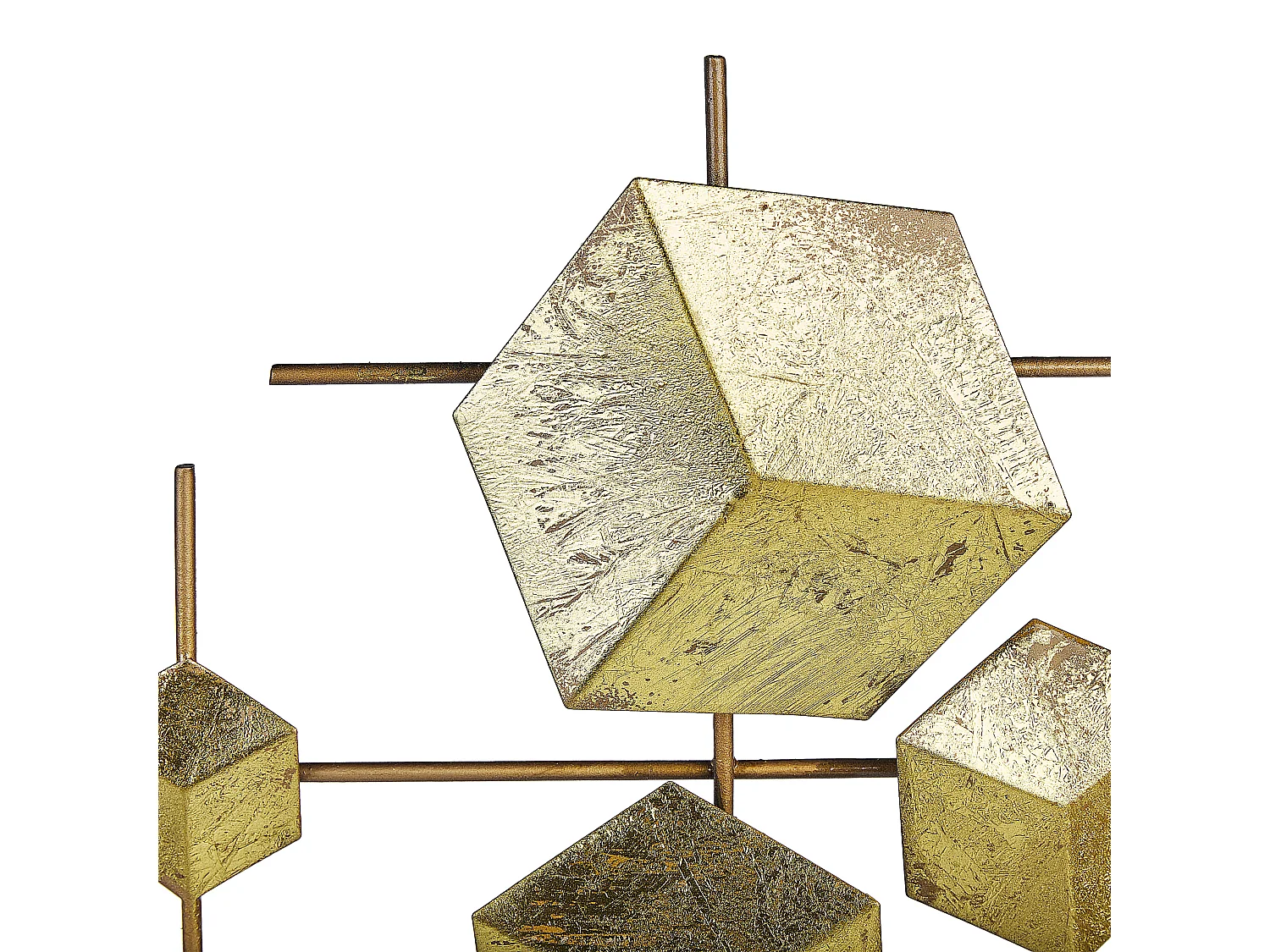 Décoration murale FLEROVIUM Métal 45 cm Doré