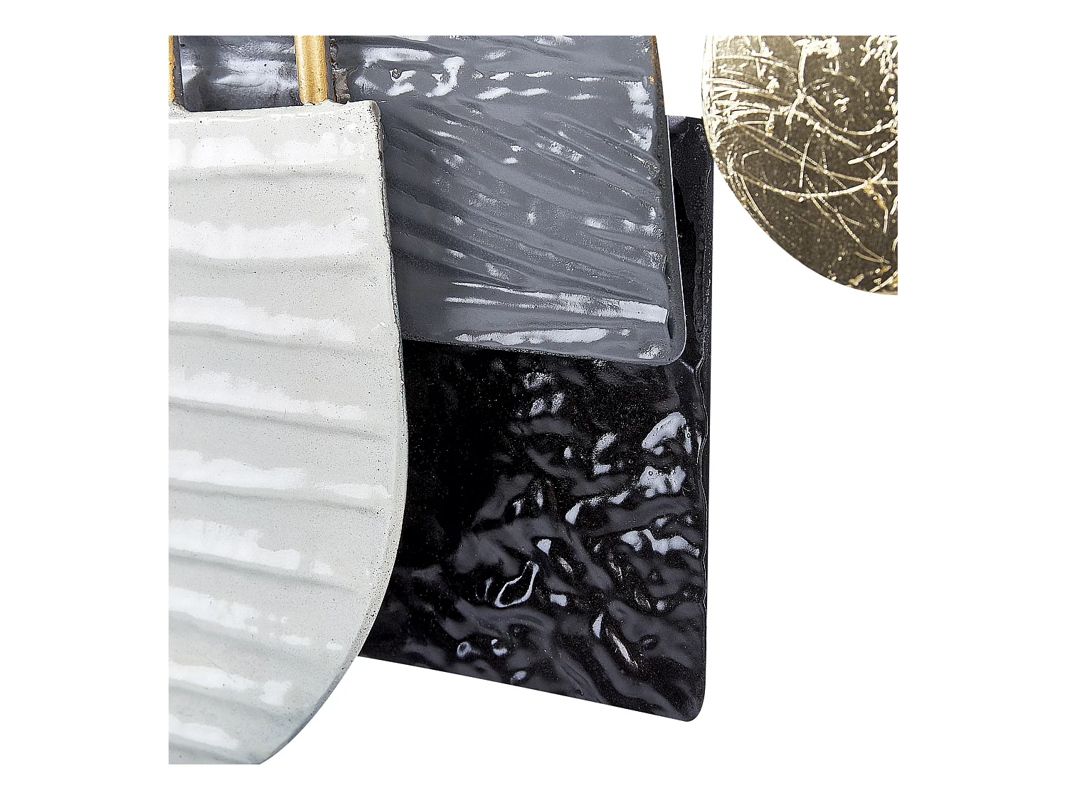 Decoração de parede LUTETIUM Metal 55 cm Preto