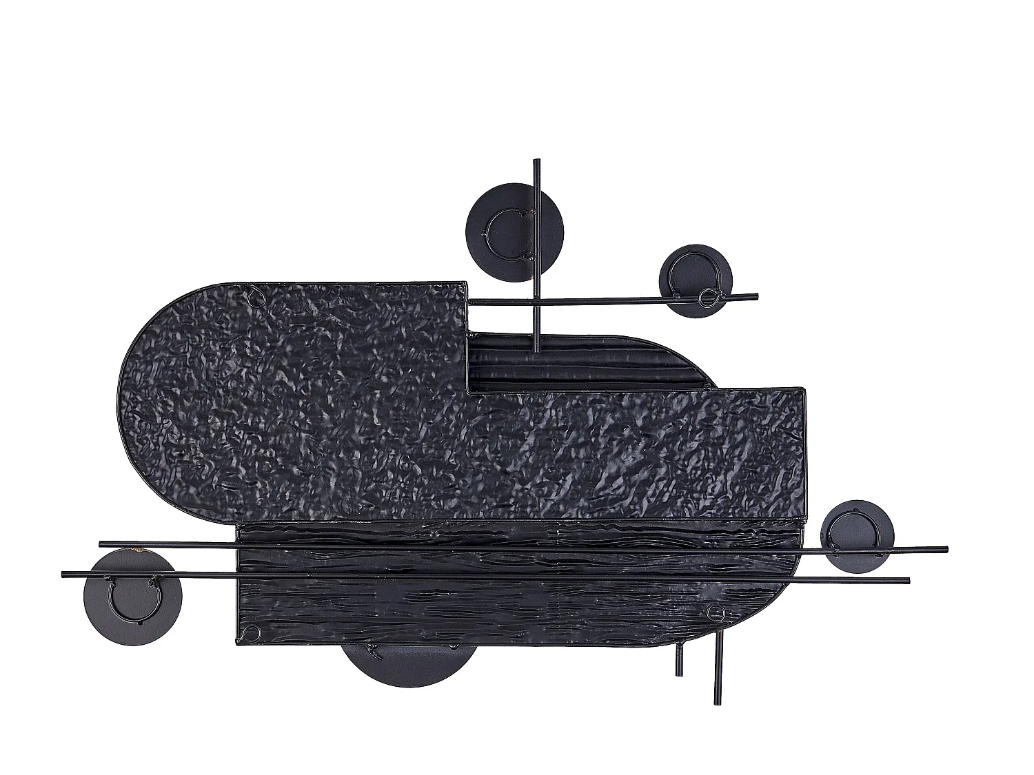 Decoração de parede LUTETIUM Metal 55 cm Preto