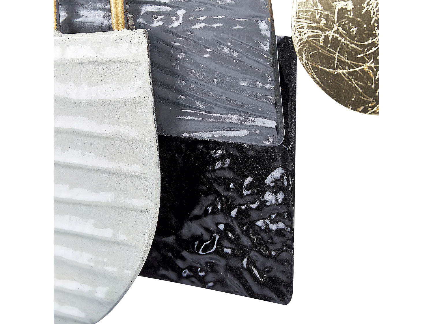 Decoração de parede LUTETIUM Metal 55 cm Preto