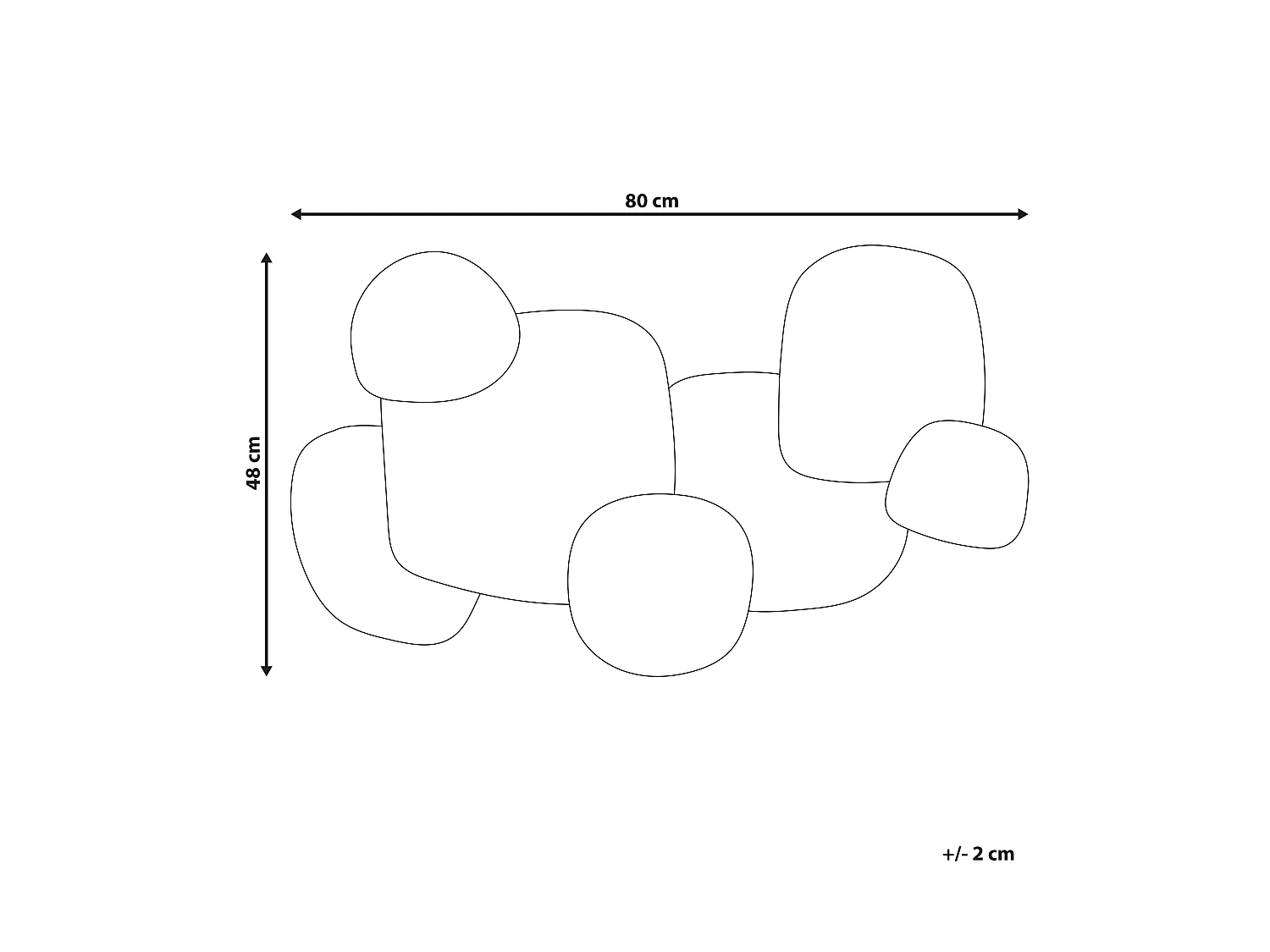 Wanddecoratie HAFNIUM Metaal 48 cm Goud