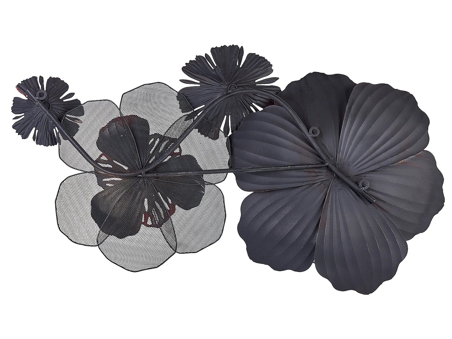 Decoração de parede Flor SCANDIUM Metal 45 cm Vermelho