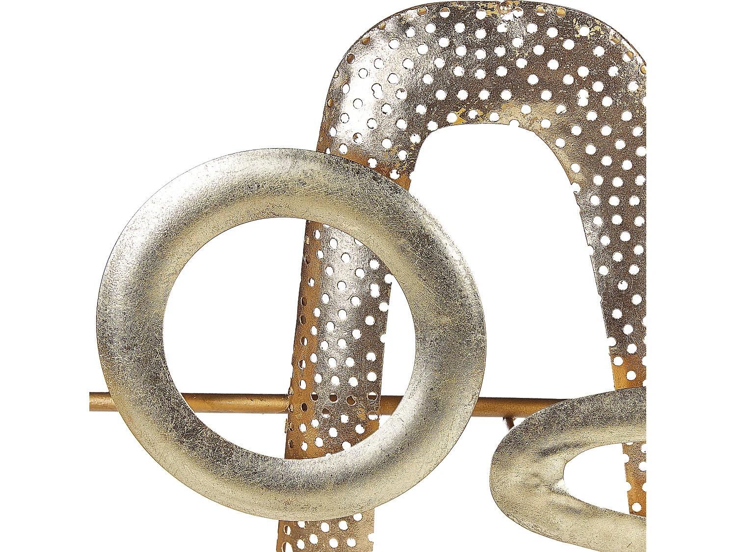 Wandobjekt MANGANESE Metall 50 cm Gold