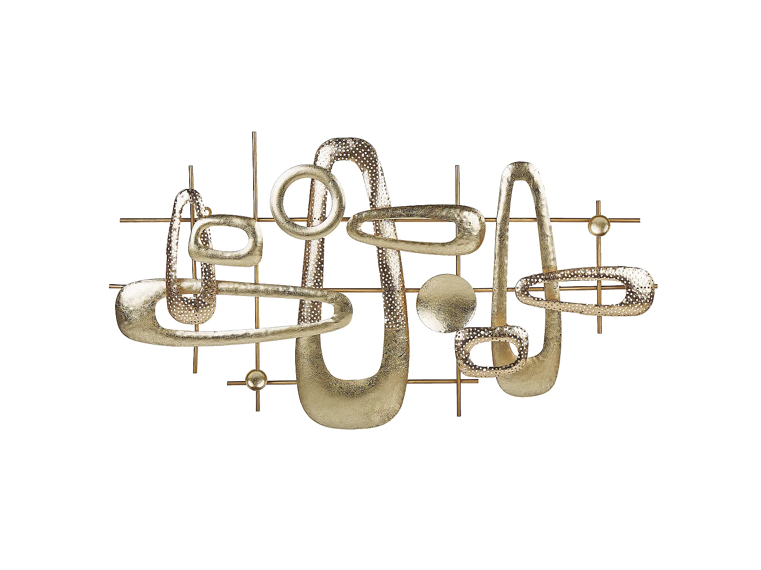Wandobjekt MANGANESE Metall 50 cm Gold