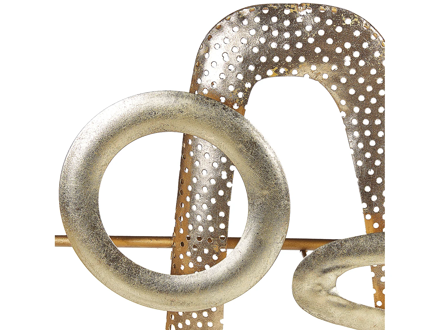 Wandobjekt MANGANESE Metall 50 cm Gold