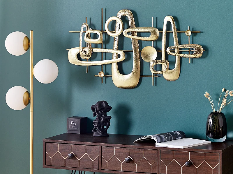 Wanddecoratie MANGANESE Metaal 50 cm Goud