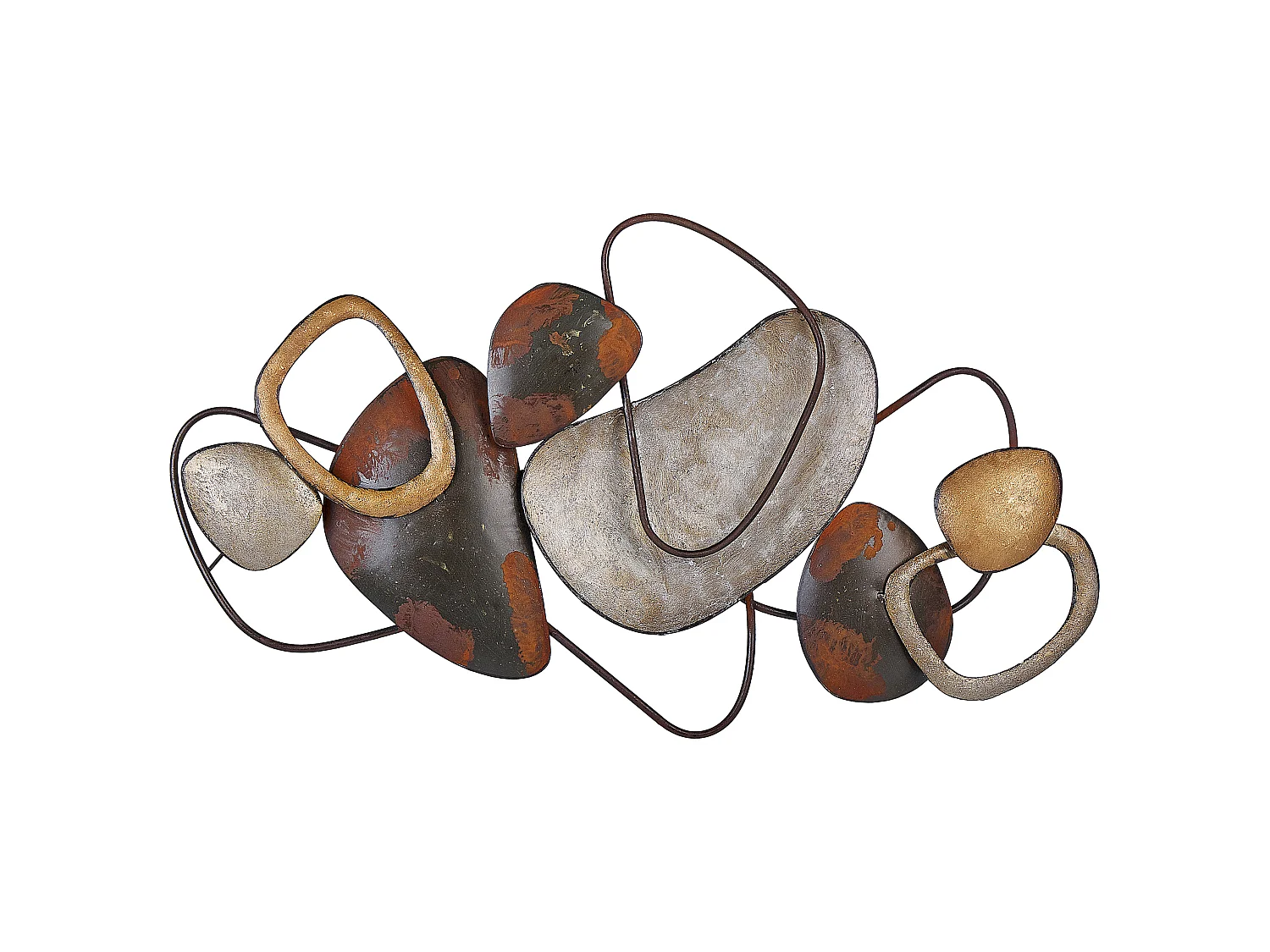 Décoration murale COBALT Métal 50 cm Marron