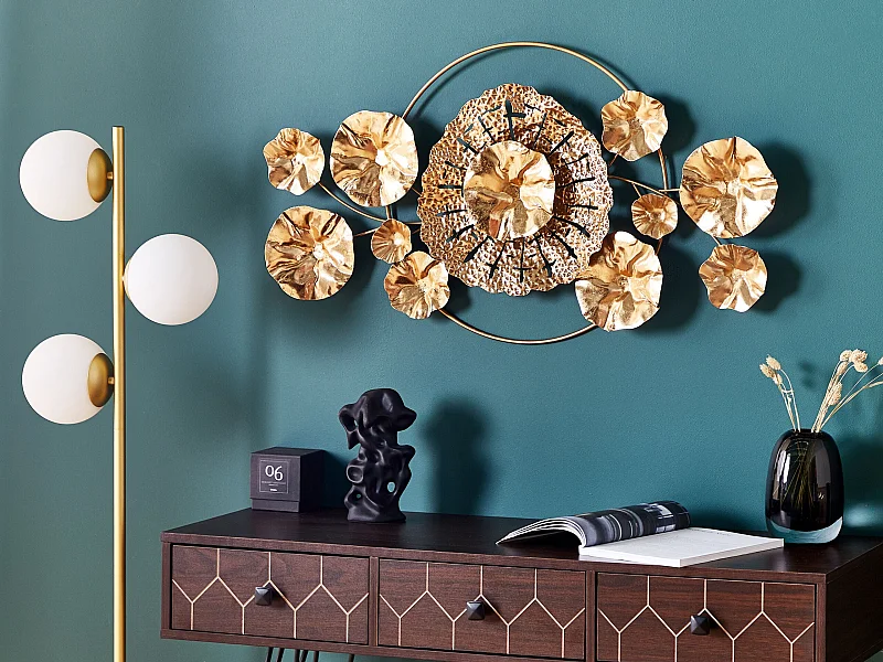 Decorazione da parete CHROMIUM Metallo 50 cm Rosso