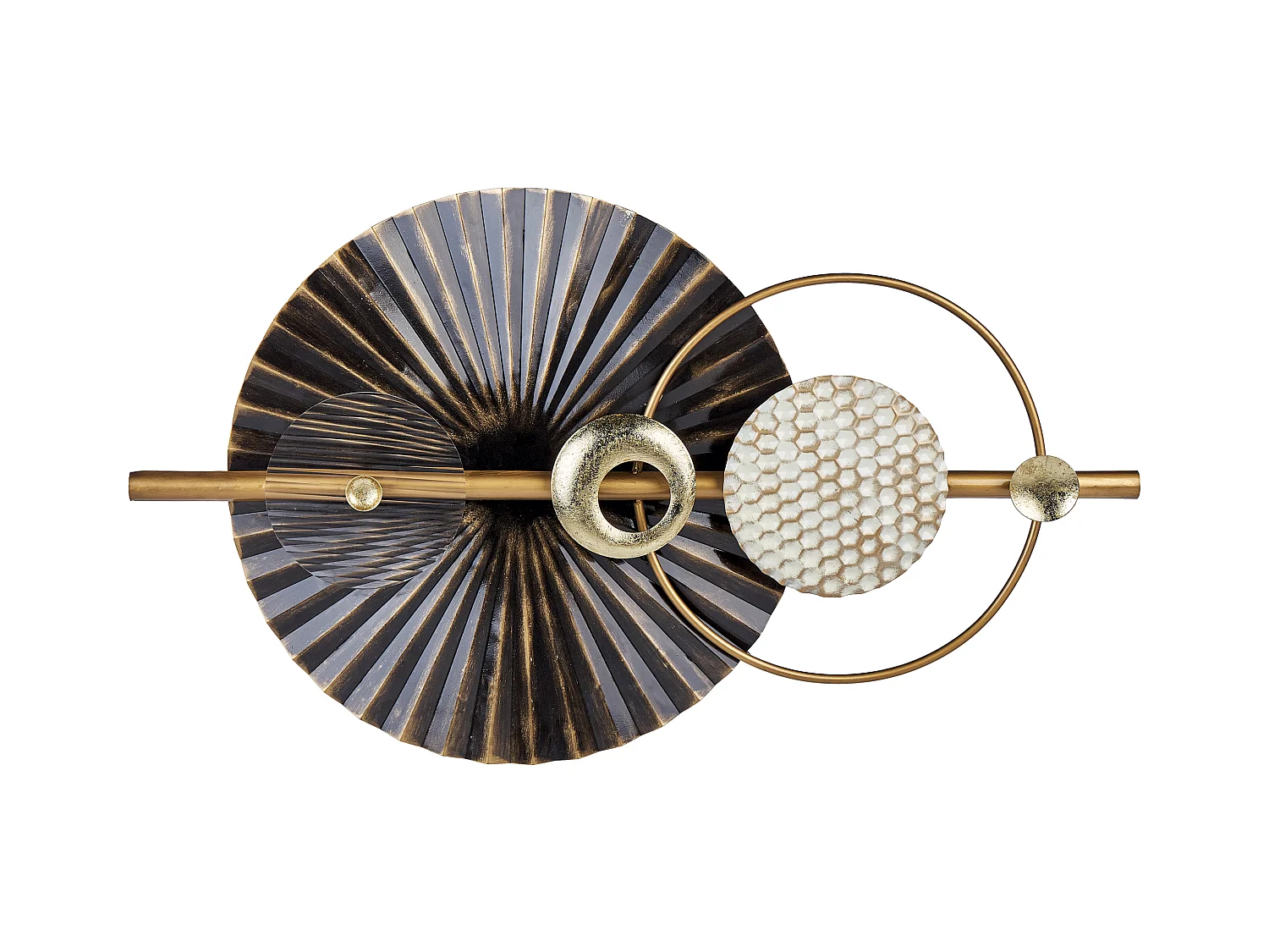 Wanddecoratie RUTHENIUM Metaal 59 cm Zwart