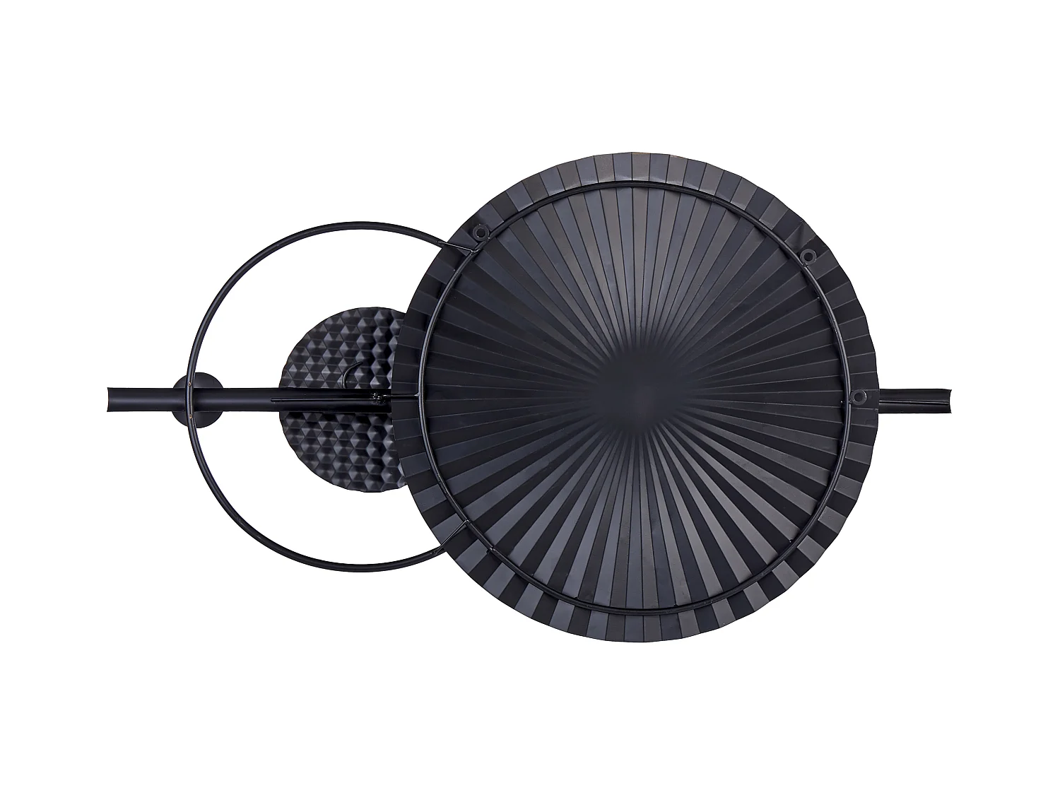 Wanddecoratie RUTHENIUM Metaal 59 cm Zwart