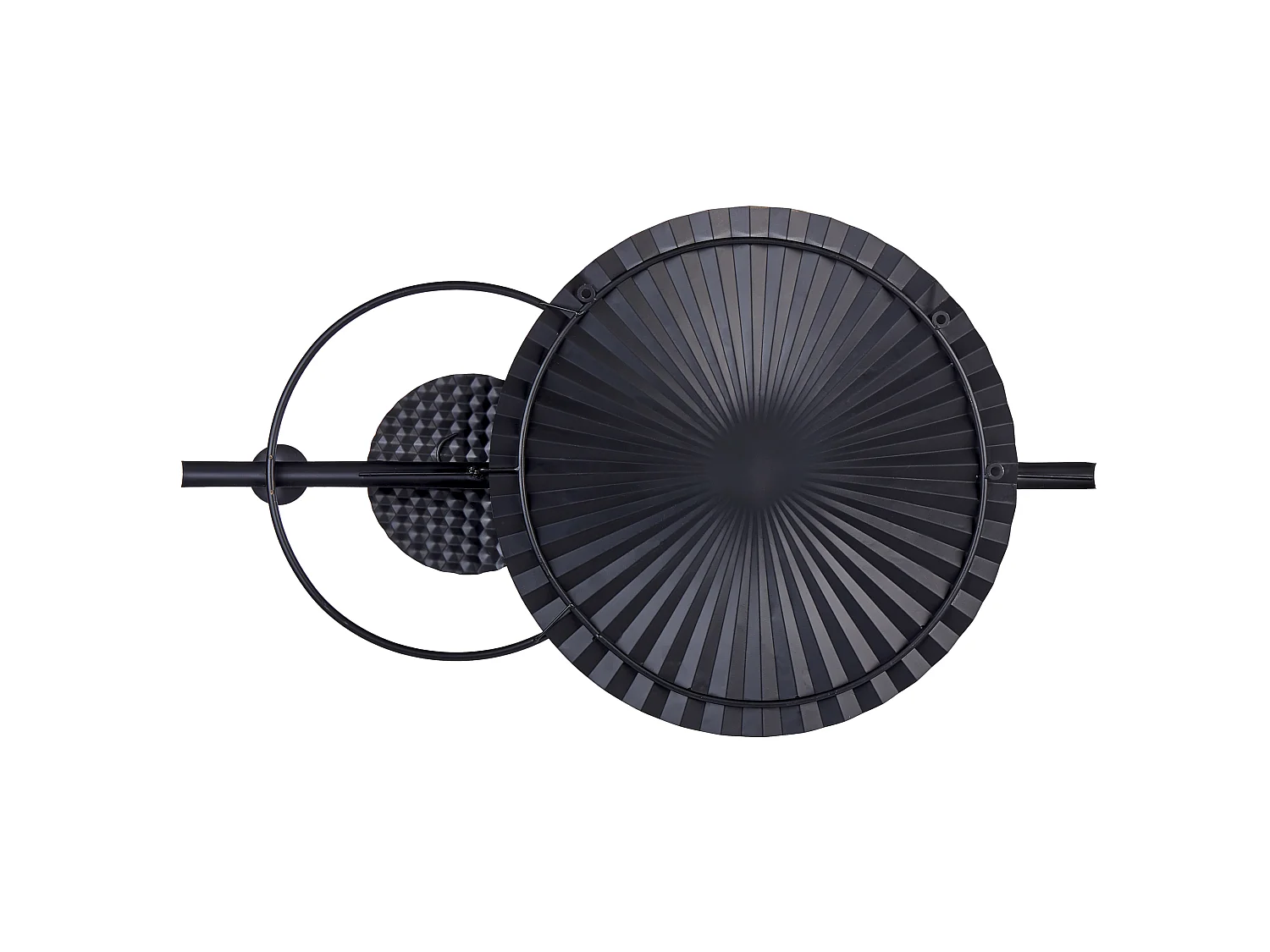Wandobjekt RUTHENIUM Metall 59 cm Schwarz