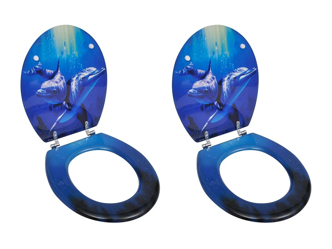 Lot de deux sièges effet bois 43.7 x 37.8 x 37.8 cm 02_0002949