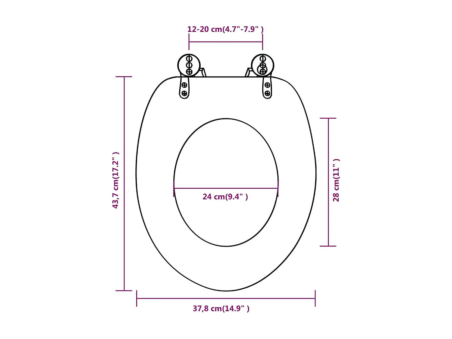 Lot de deux sièges effet bois marron 43.7 x 37.8 x 43.7 cm 02_0002950