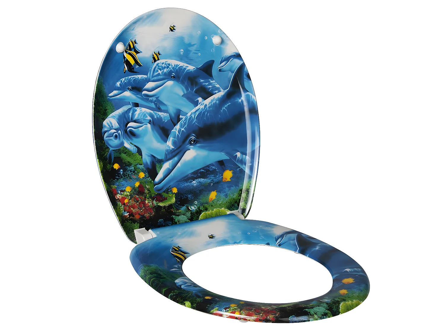 Assento sanitário Duroplast com rebaixamento automático de golfinhos 19_0000673