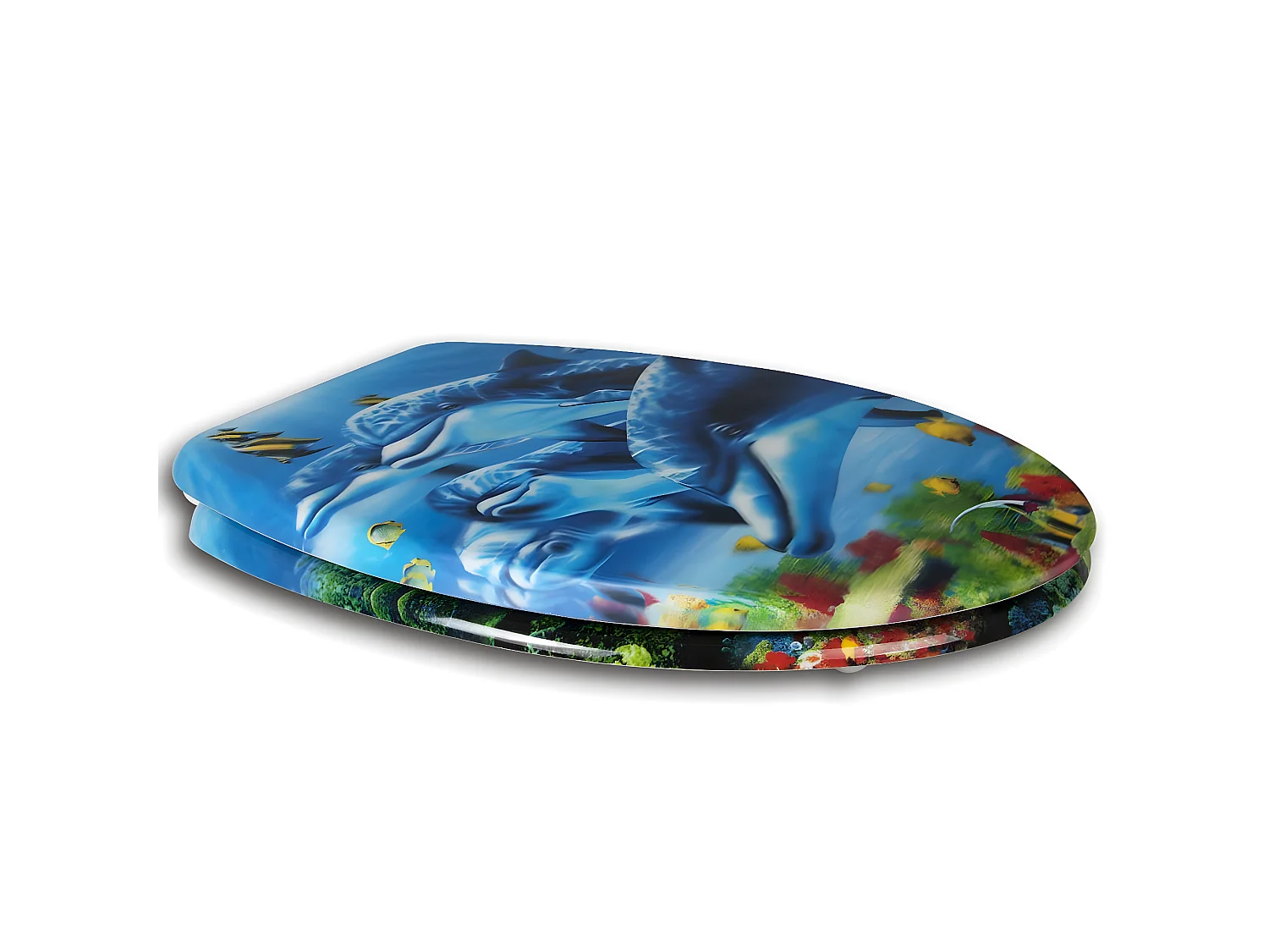 Assento sanitário Duroplast com rebaixamento automático de golfinhos 19_0000673