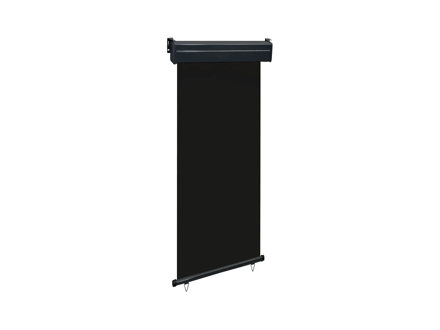 Pantalla de toldo pantalla de privacidad lateral retráctil para patio jardín terraza balcón pantalla de protección visual 80 x 250 cm negro 02_0007042