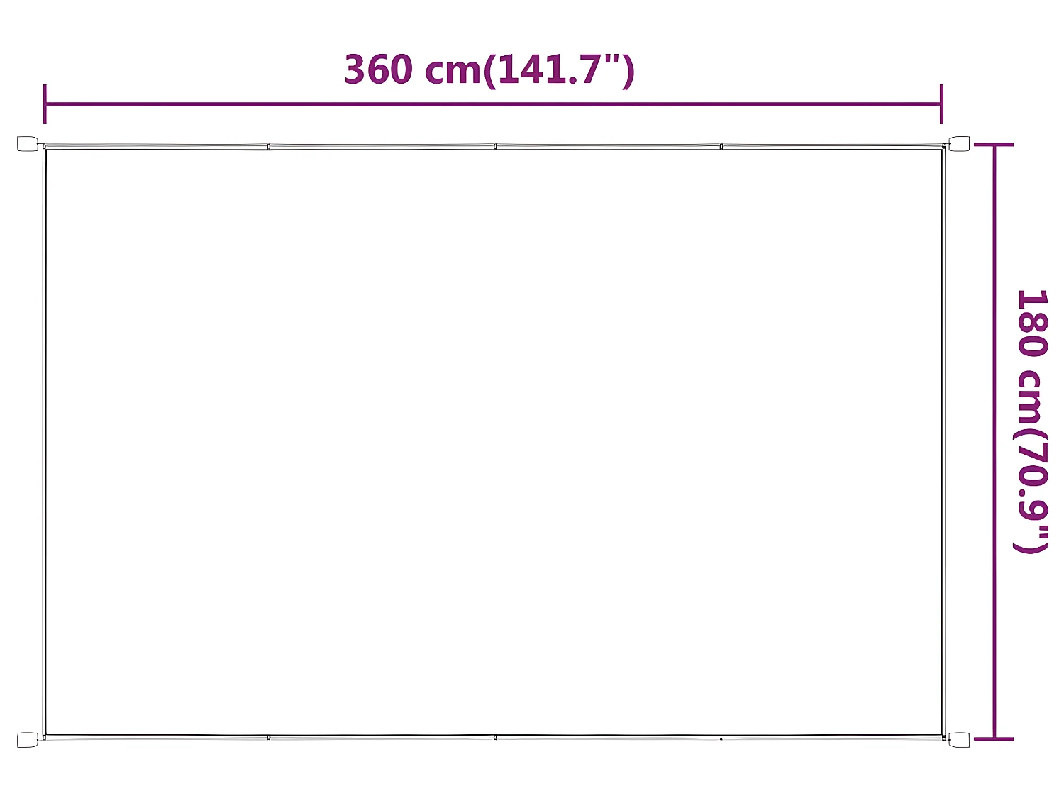 Toldo vertical 180x360 cm tela oxford verde claro 02_0007697