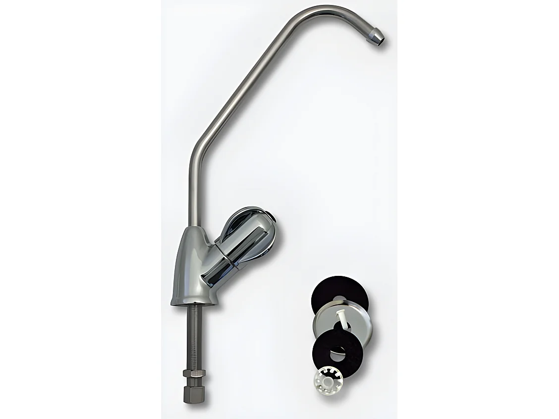 Robinet cuisine salle de argenté 6.6 x 6.6 x 29 cm 2316008