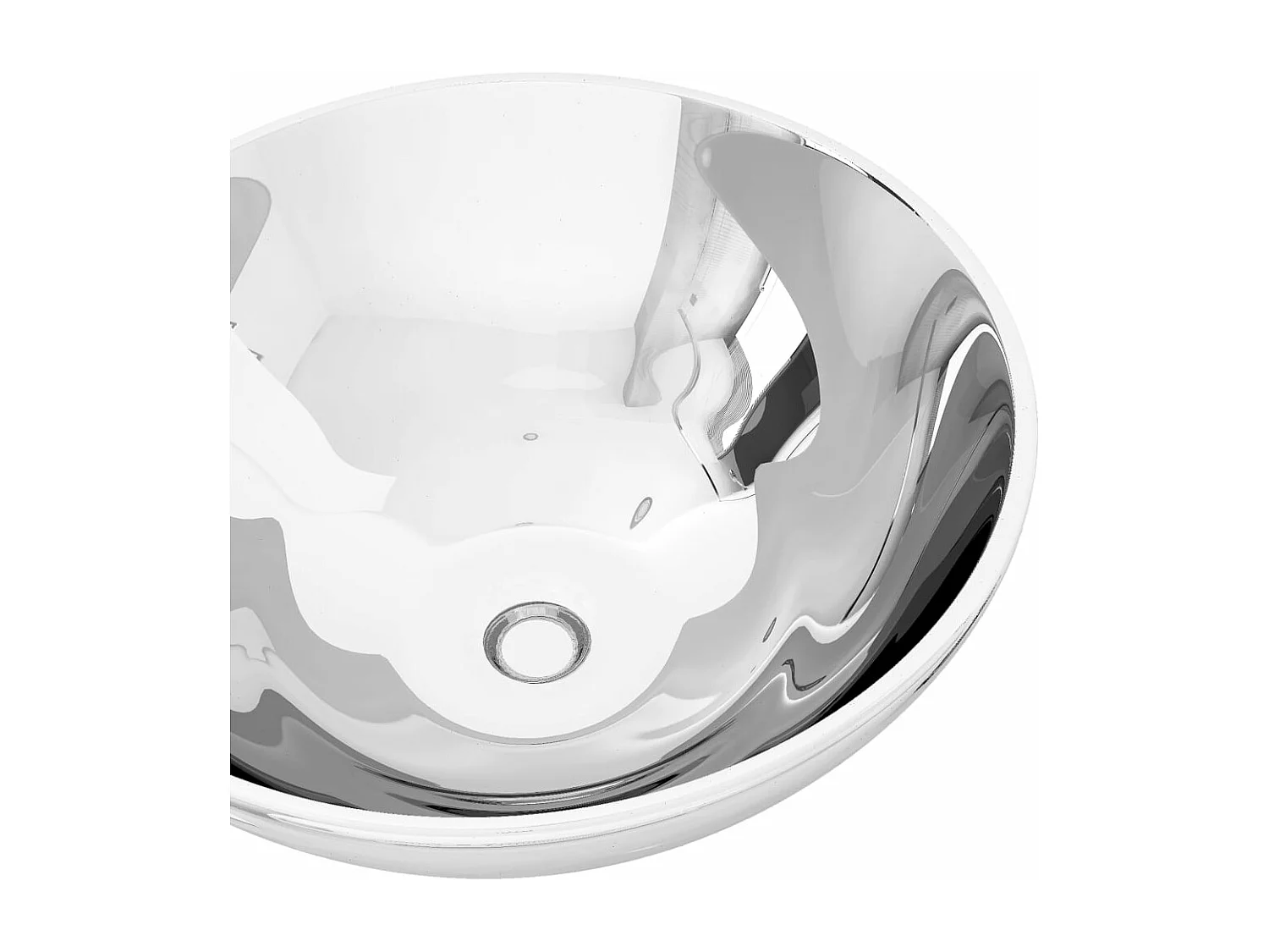 Lavabo Lavabo sobre encimera Lavabo para montaje Cuarto de baño Interior Ducha WC Cabina para el hogar Diámetro 32,5 cm Cerámica 02_0002588