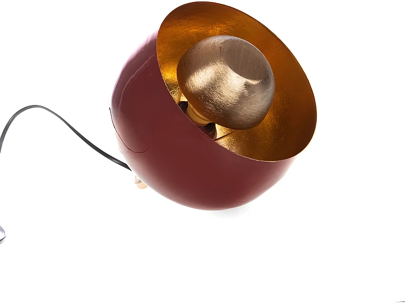 Lampe de table Samuel rouge 20,5 cm