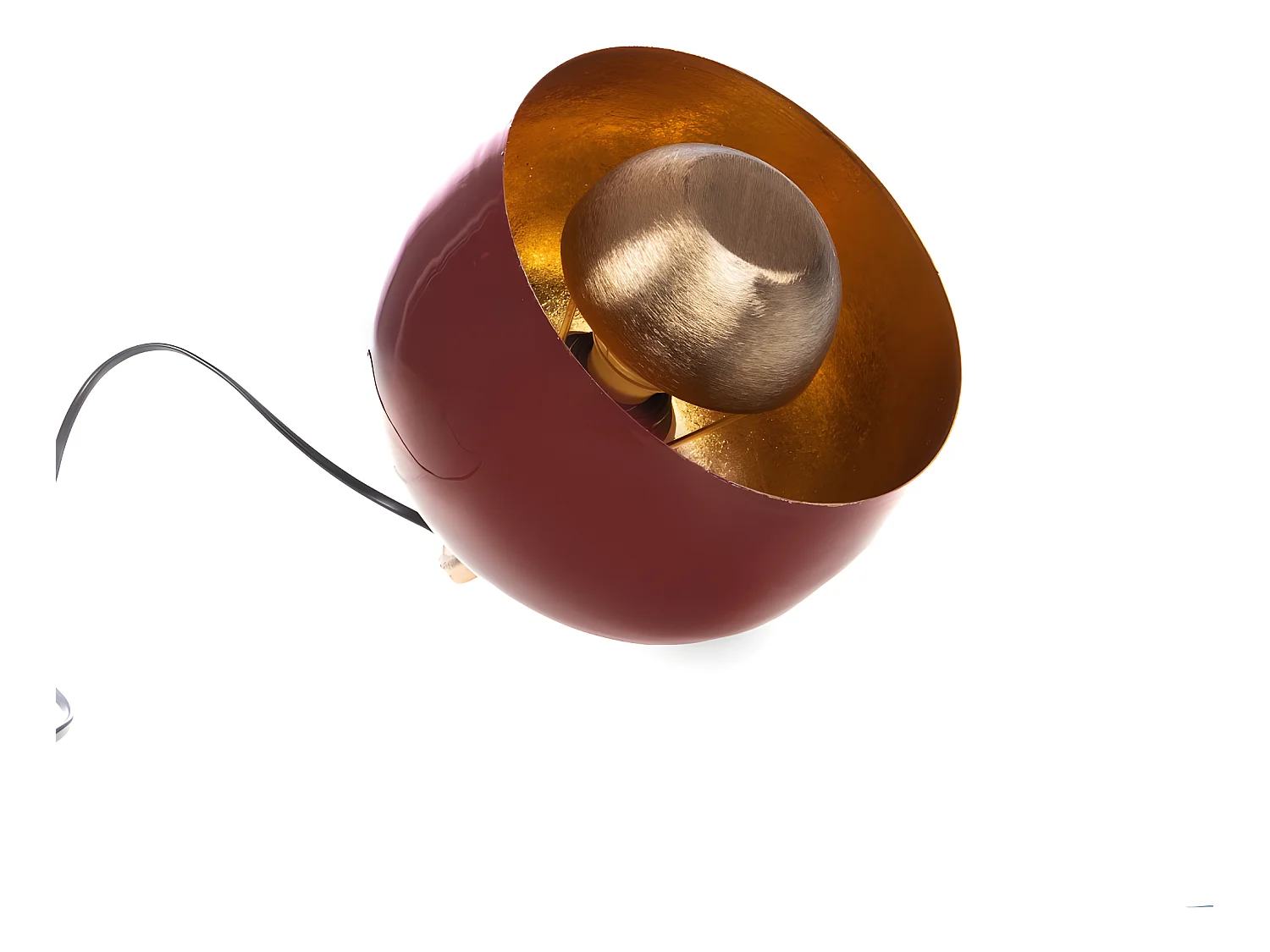 Lampe de table Samuel rouge 20,5 cm