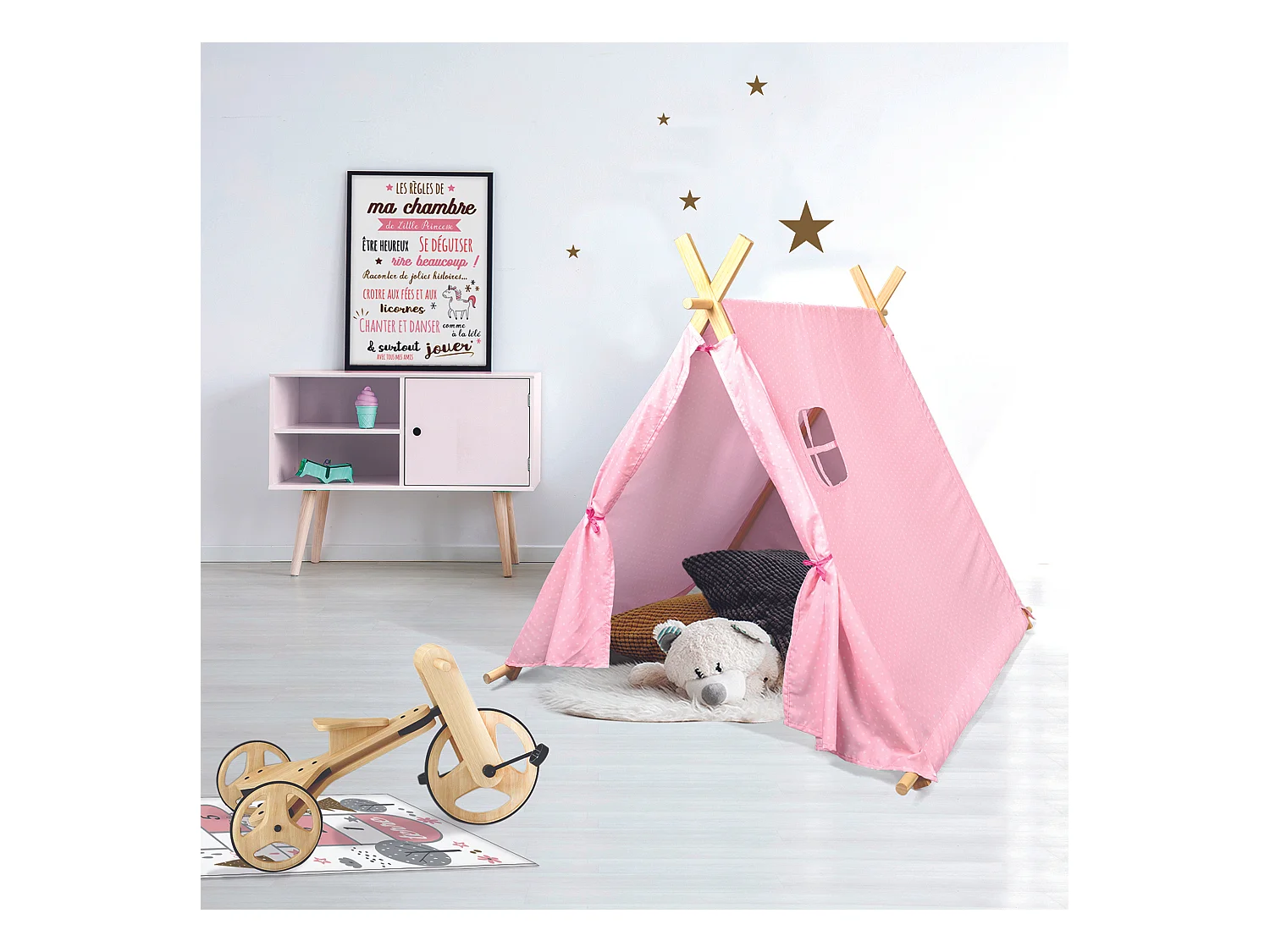 Tente Rose 115x108x105cm