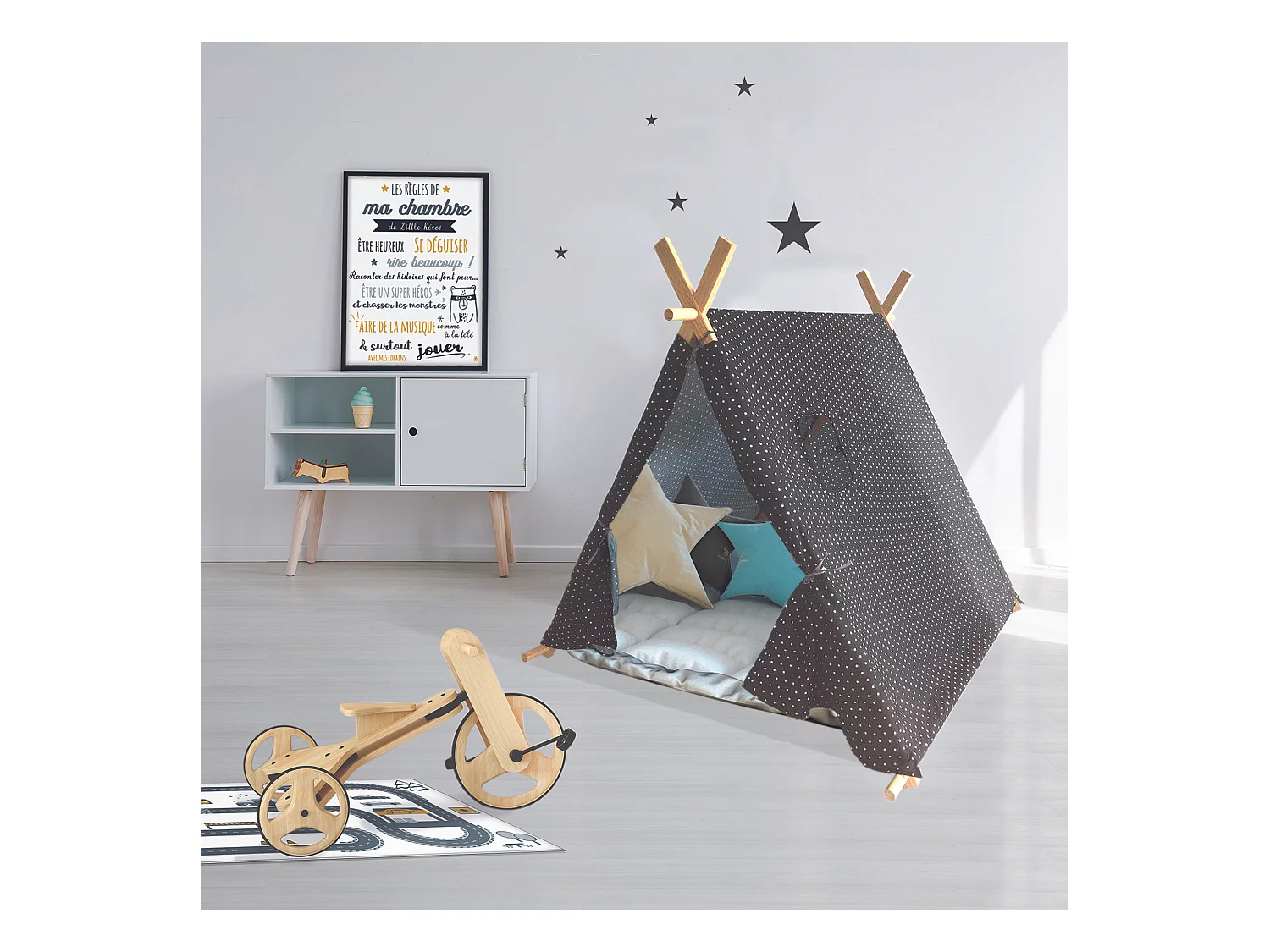 Spielzelt für Kinder "Little world" 105 cm