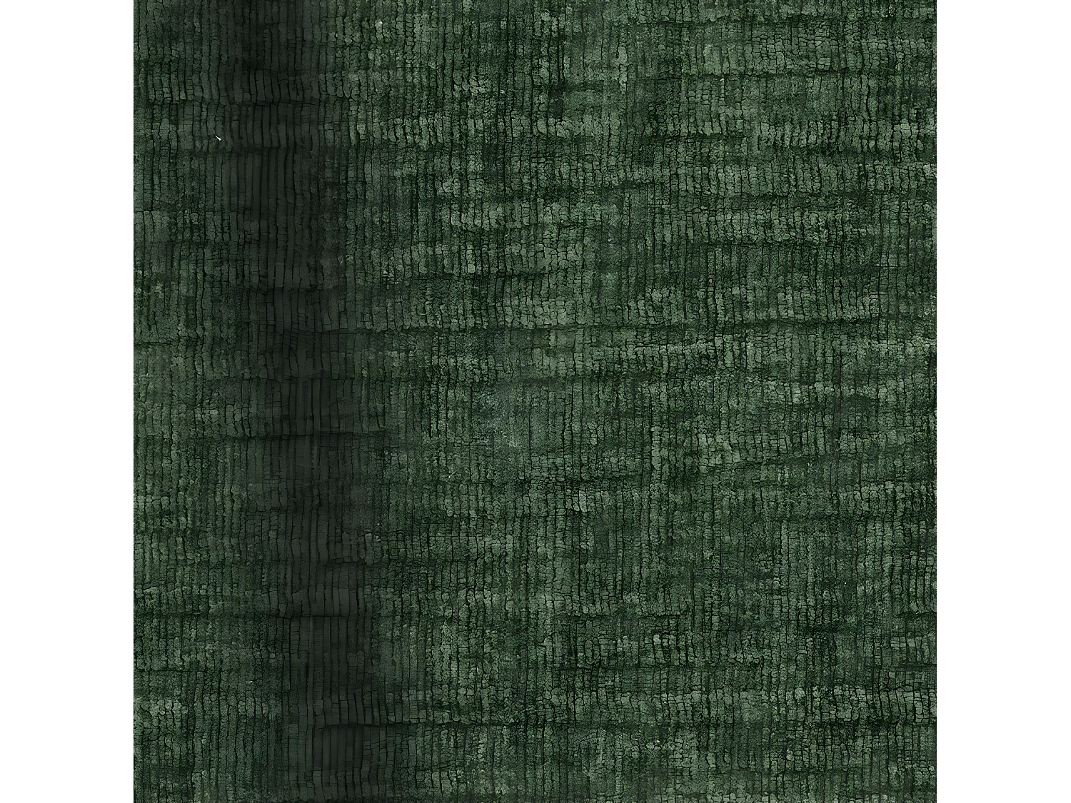Fauteuil velours à motifs vert émeraude