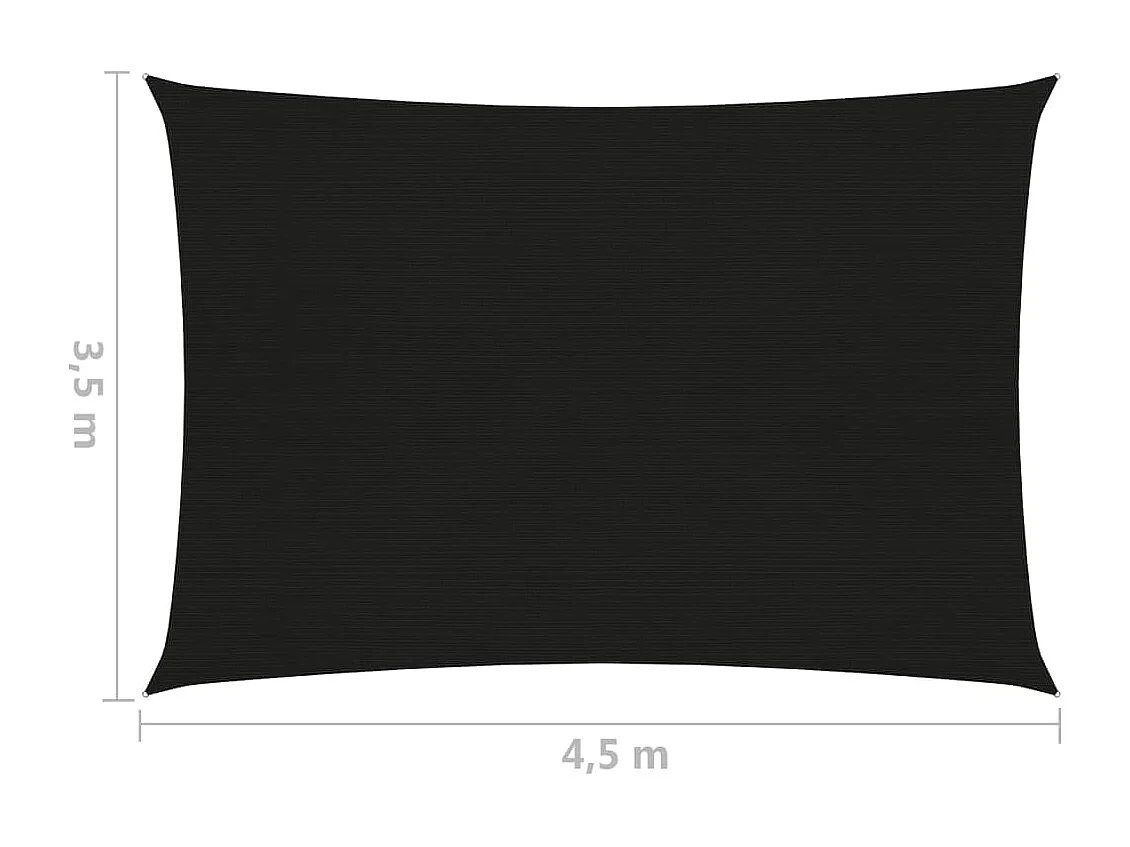 Vela de sombra 160 g/m² 3,5 x 4,5 m HDPE negro 02_0009194