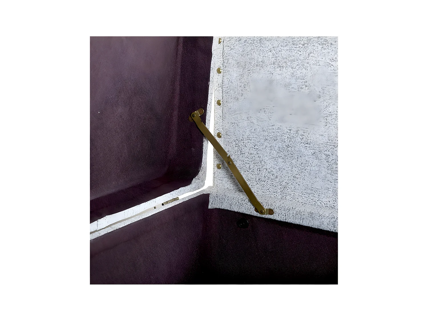 Banco pie de cama 137cm con almacenaje terciopelo gris confort